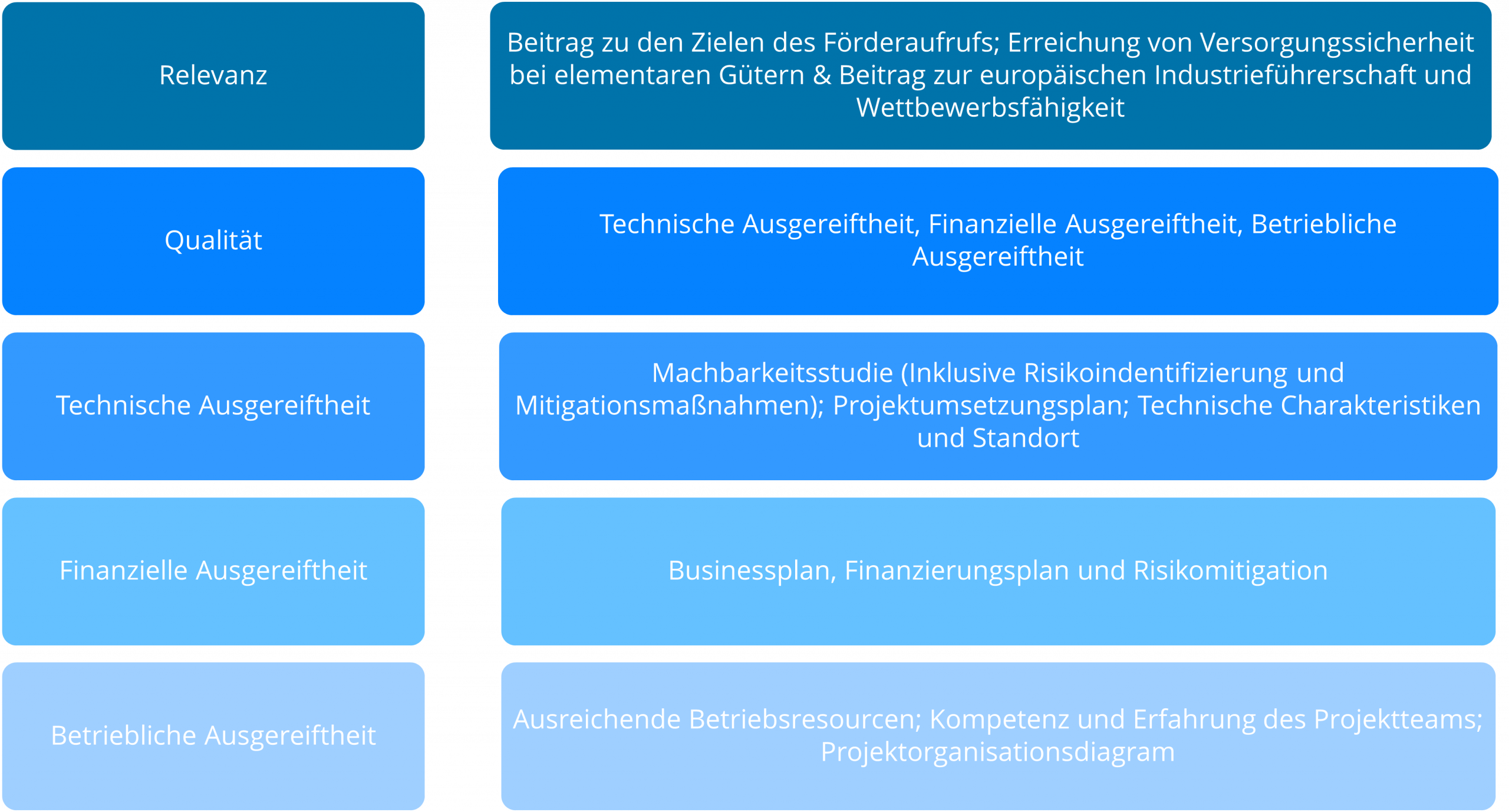 Vergabekriterien Innovation Fund Programm Hydrogen & Industrial Heat Auktion